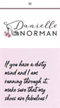 Mobile Screenshot of daniellenorman.com